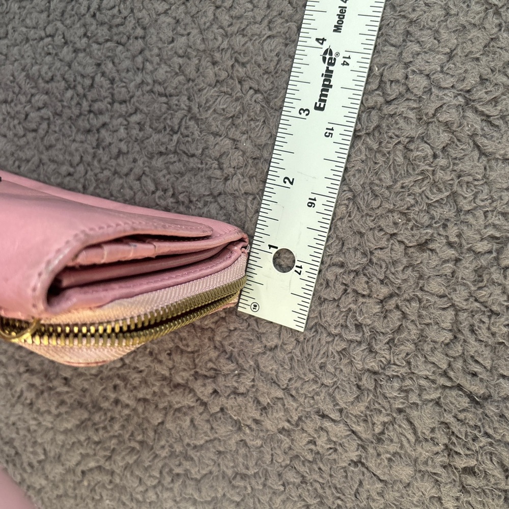 Hobo wallet pink leather clutch casual feminine maximalist luxury - Picture 10 of 10